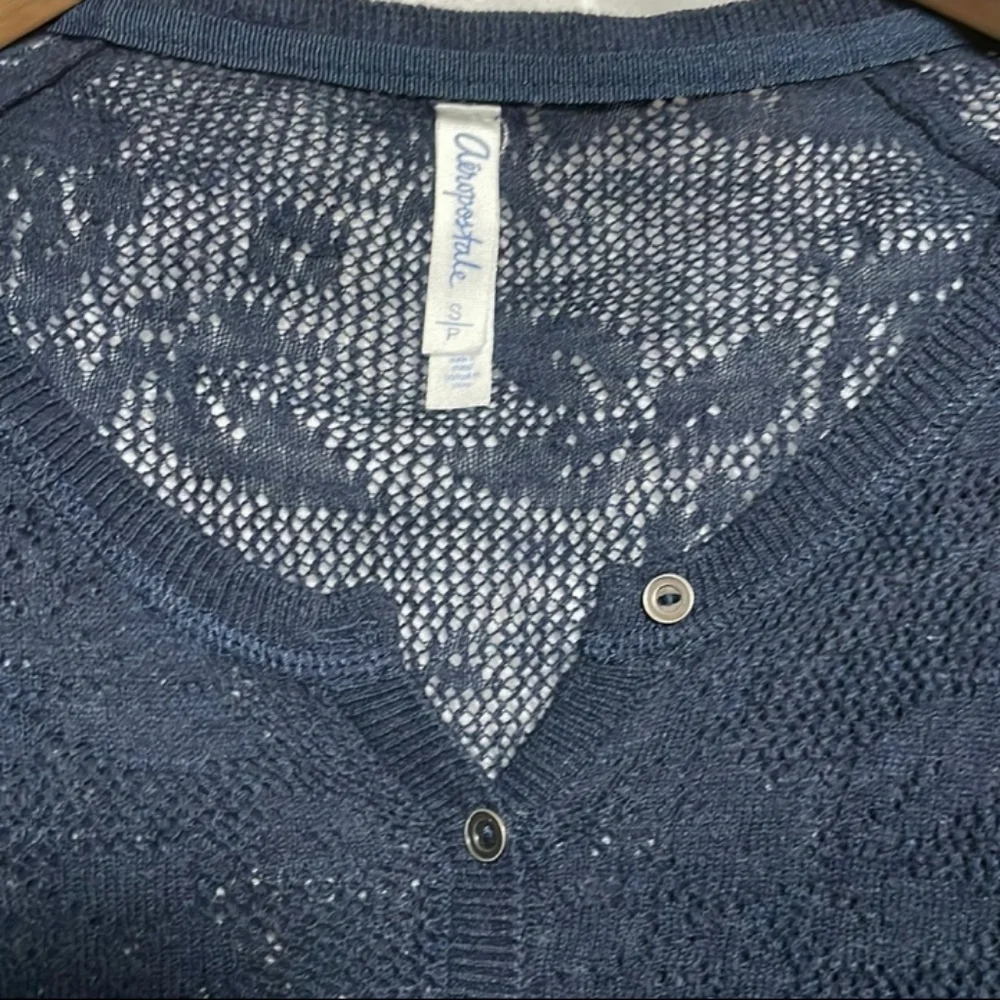 Aeropostale Open Knit Lace Sweater Small